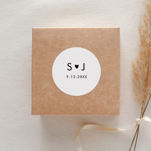 Sticker Rond Mariage minimaliste EVERLEIGH