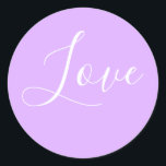 Sticker Rond Mariage minimaliste Pastel Mauve couleur solide pe<br><div class="desc">Belle couleur mauve mauve mauve ressort mauve. Simple minimaliste moderne moderne tendance style chic pastel aestethic dans lavande couleur solide. Décor maison mauve,  décor esthétique mauve,  cuisine mauve,  couleur mauve.</div>