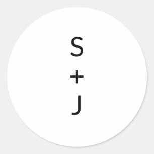 Sticker Rond Mariage moderne