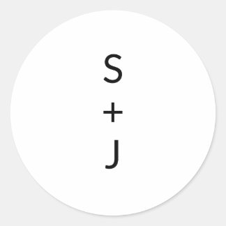 Sticker Rond Mariage moderne