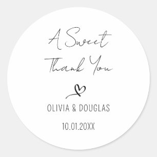 Sticker Rond Mariage moderne favorise Anniversaire Cadeau Fianç