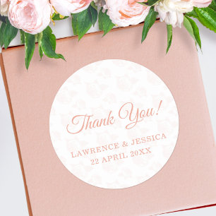 Sticker Rond Mariage Motif