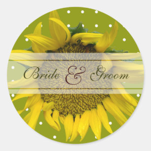 Sticker Rond mariage pointé