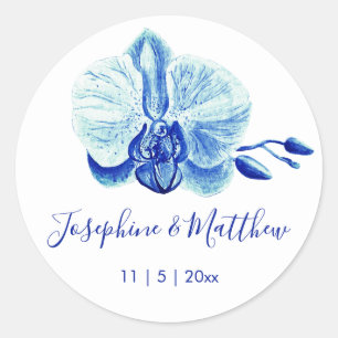 Sticker Rond Mariage radiant orchidée