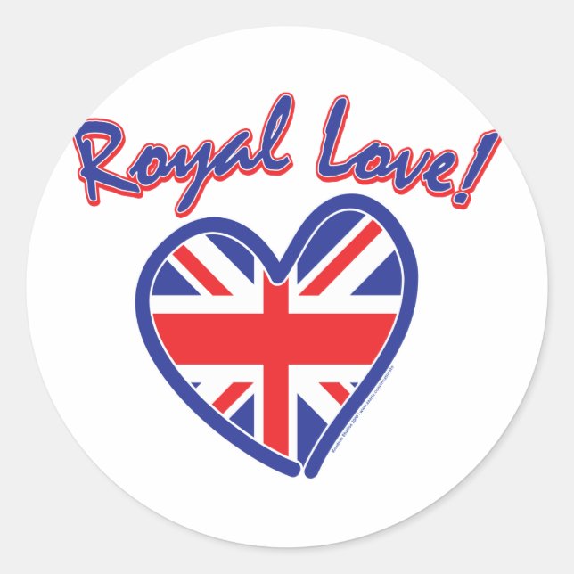 Sticker Rond Mariage royal (Devant)