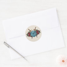 Mariage RPG sur le thème des roses rouges monogram