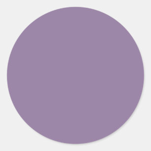 Sticker Rond Mariage Simple Monochrome Violet Wisteria Budget
