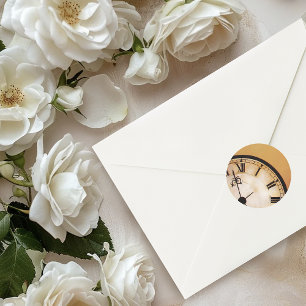 Sticker Rond Mariage victorien Steampunk