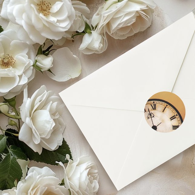 Sticker Rond Mariage victorien Steampunk (Créateur téléchargé)