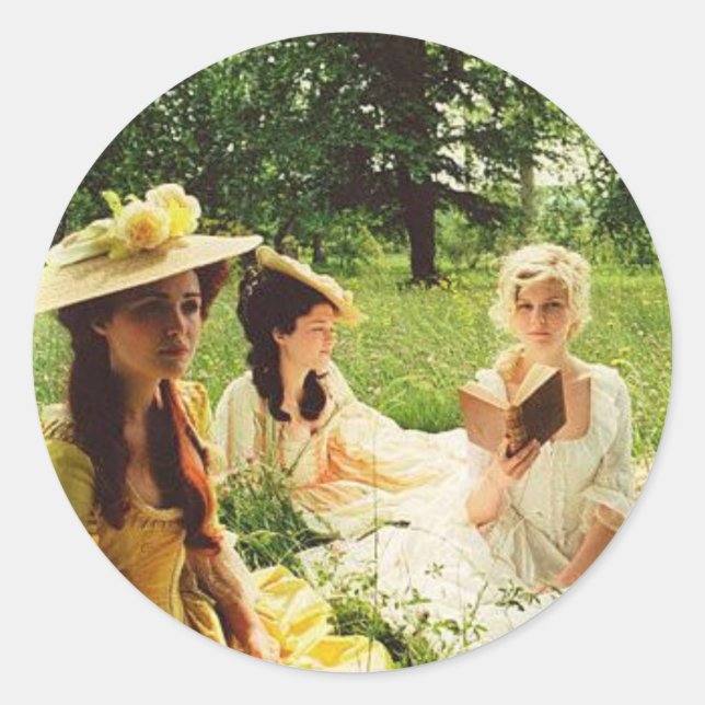 Sticker Rond marie antoinette et ses amis (Devant)