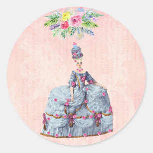 Sticker Rond Marie Antoinette ~ Laissons-les manger du gâteau A