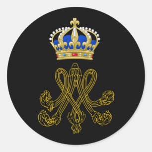 Sticker Rond Marie Antoinette Monogram