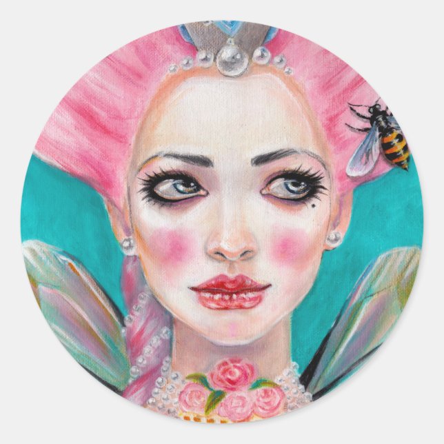 Sticker Rond Marie Antoinette Queen Bee (Devant)