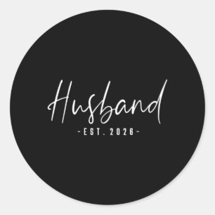 Sticker Rond Marié en 2026 Lune de Miel Mariage Couple