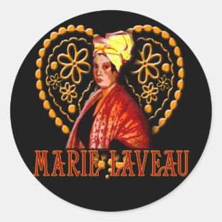 Sticker Rond Marie Laveau Voodoo Haute Priestesse