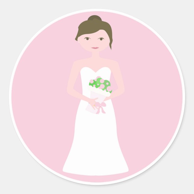 Sticker Rond Mariée (Devant)