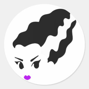 Sticker Rond Mariée De Frankenstein Monster Costume Halloween 2