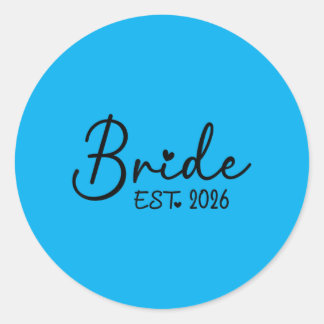 Sticker Rond Mariée Est 2026 Marié Correspondant 2026