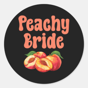Sticker Rond Mariée Peachie Enterrement de Vie de Jeune Fille G