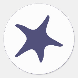 Sticker Rond Marine Starfish