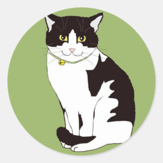 Sticker Rond Mario da Cat