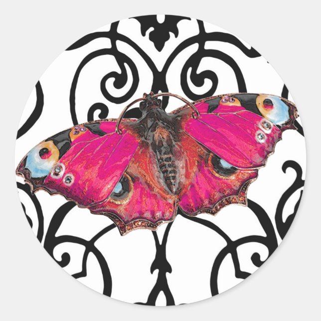 Sticker Rond Mariposa (Papillon) ~ (Devant)