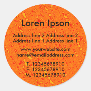 Sticker Rond Marmalade Sea Business / Profil