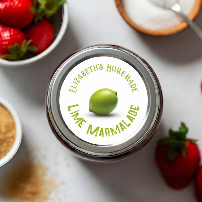 Sticker Rond Marmelade de citron vert (Créateur téléchargé)