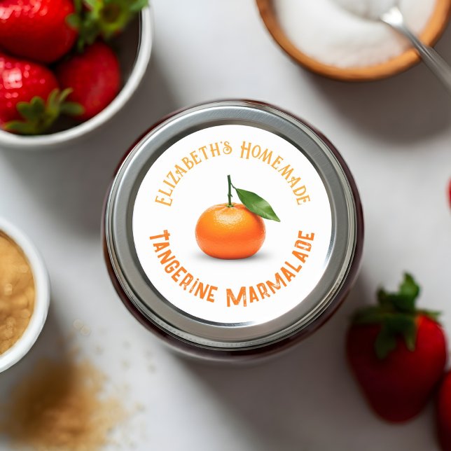 Sticker Rond Marmelade de tangerine (Créateur téléchargé)