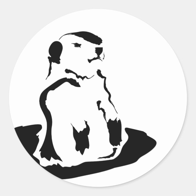 Sticker Rond marmotte (Devant)