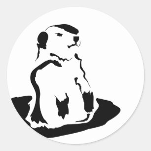 Sticker Rond marmotte