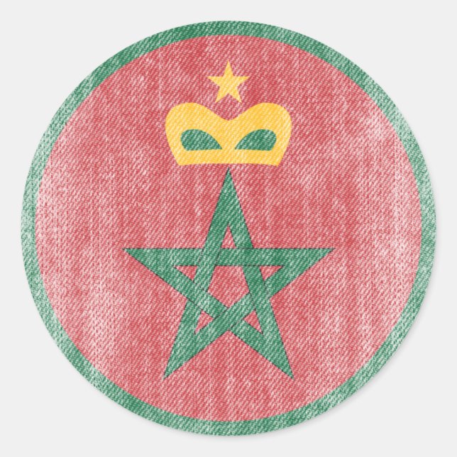 STICKER ROND MAROC (Devant)