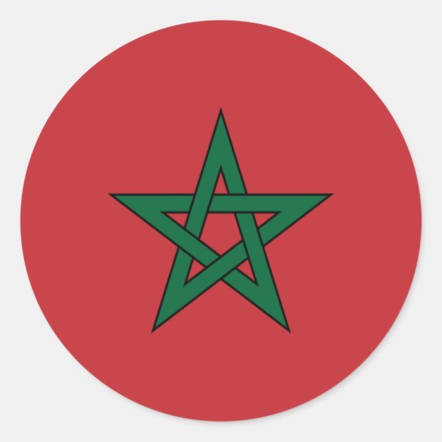 Sticker Rond maroc (Devant)