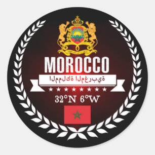Sticker Rond Maroc