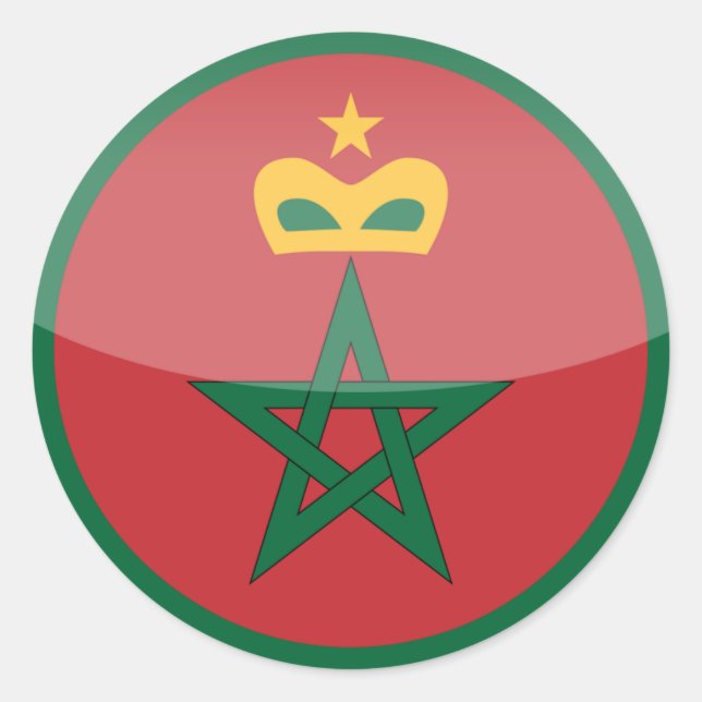 Sticker Rond maroc (Devant)