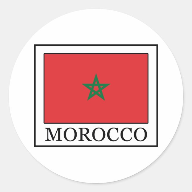 Sticker Rond Maroc (Devant)