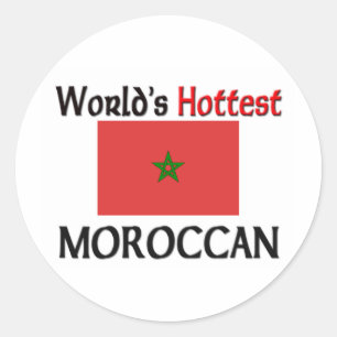 Sticker Rond Marocain le plus chaud au monde