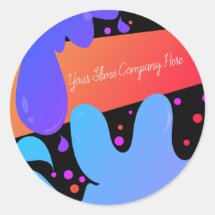 Sticker Rond Marque de l'entreprise Slime