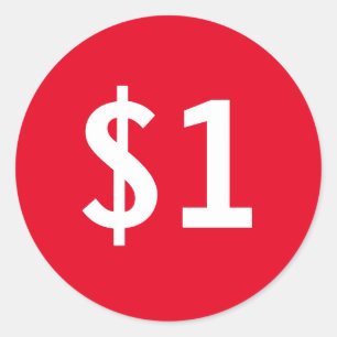 Sticker Rond Marque de prix de vente ronde personnalisée pour m