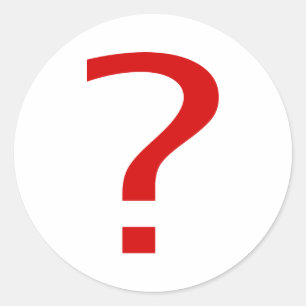 Sticker Rond Marque de question