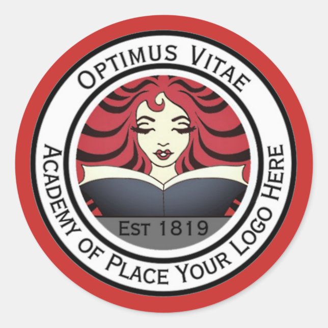 Sticker Rond Marque Professionnelle.Ajoutez Votre Logo. Étiquet (Devant)