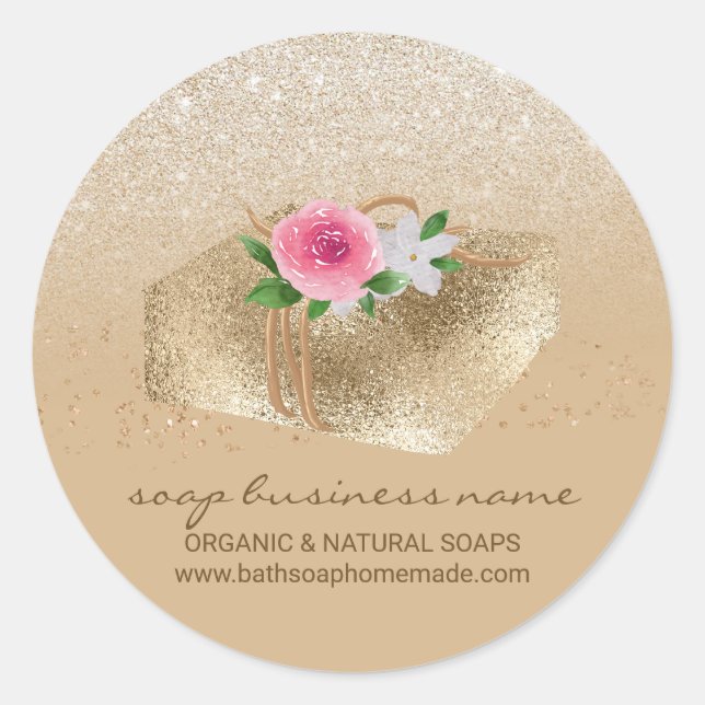 Sticker Rond Marque Soap Sparkle (Devant)