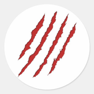 Sticker Rond Marques d'agneau