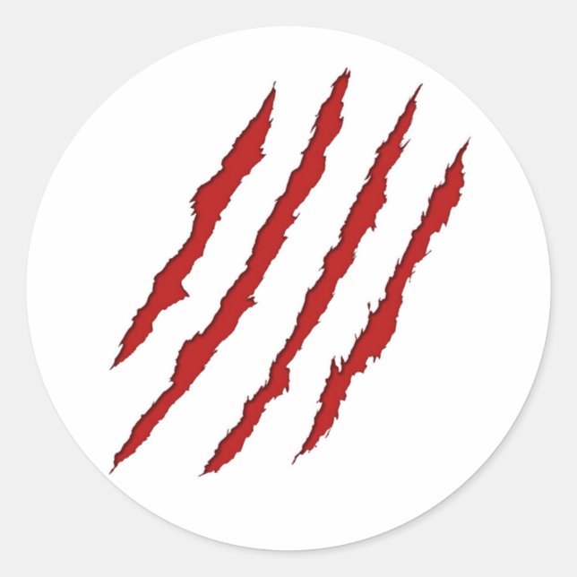 Sticker Rond Marques d'agneau (Devant)