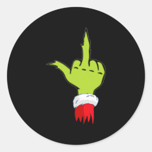 Sticker Rond marrant & ; coquine noël top humour adulte four