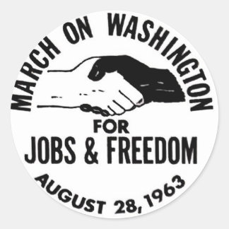 Sticker Rond Mars à Washington 1963