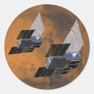 Sticker Rond Mars Cubed by MarCO CubeSats