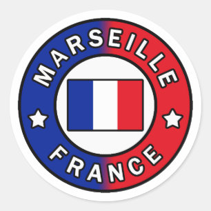 Sticker Rond Marseille France