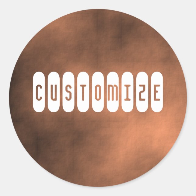 Sticker Rond Martian Sand Storm - Modèle (Devant)