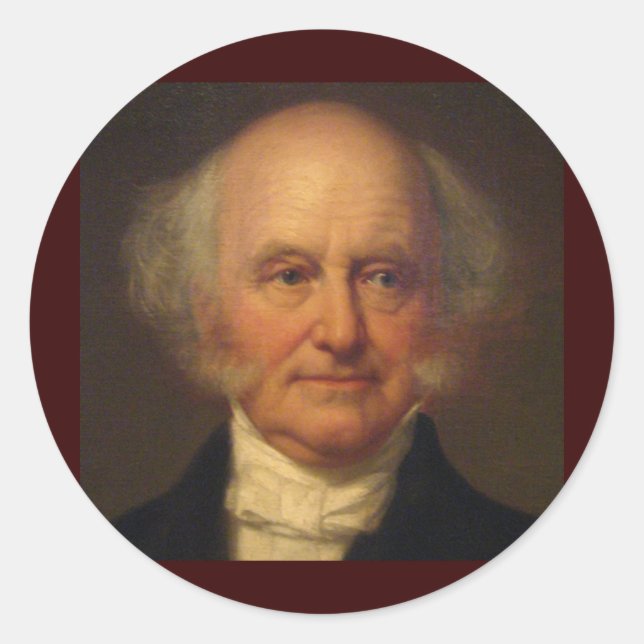 Sticker Rond Martin Van Buren 8 (Devant)